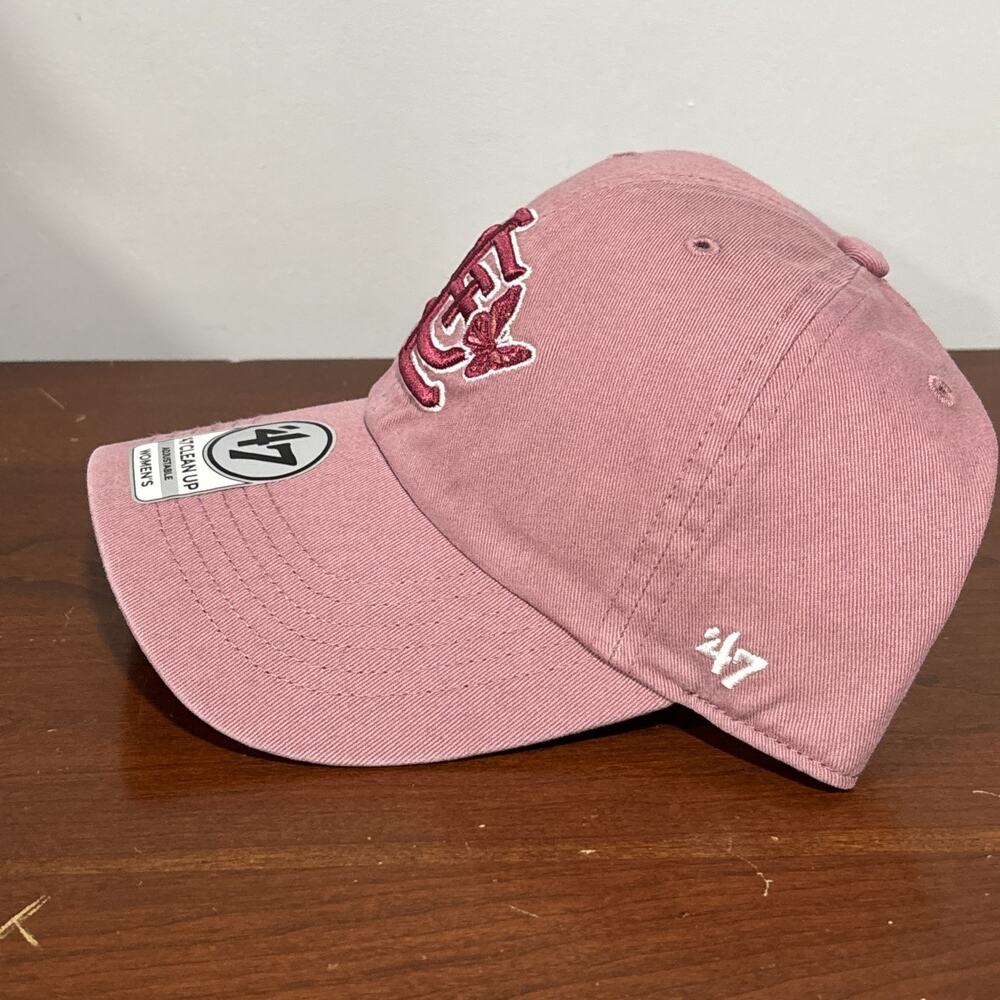 '47 Brand St. Louis Cardinals Hat Womens Pink Purple Back Adjustable Clean Up - Picture 4 of 9